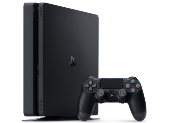Image Console SONY PS4 Slim Noir 1 To + 1 Manette
