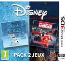 Jeux Vidéo Disney Pack 2 Jeux La Reine des Neiges La Quête d'Olaf et Les Nouveaux Héros Combat dans la Baie 3DS