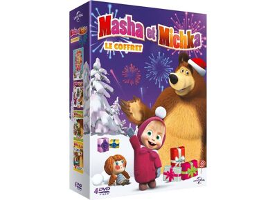 DVD  Masha Et Michka - Coffret : La Fille Des Neiges + Première Rencontre + Joyeux Noël + La Rentrée Des Classes - Pack DVD Zone 2