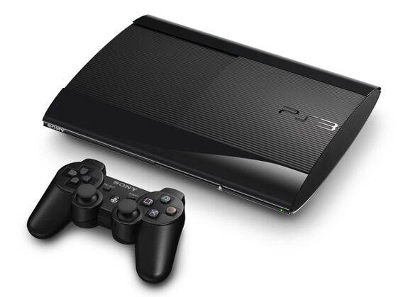 Image Console SONY PS3 Ultra Slim Noir 1 To + 1 manette