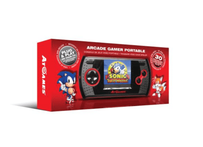 Console ATGAMES SEGA Arcade Gamer Portable Noir + 30 jeux