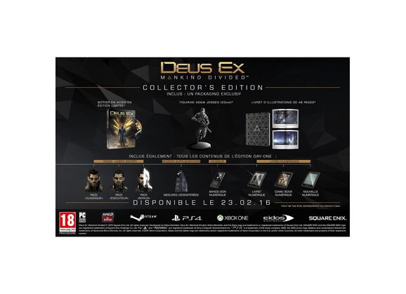 Image Jeux Vidéo Deus Ex Mankind Divided Edition Collector PlayStation 4 (PS4)