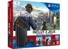 Console SONY PS4 Slim Noir 1 To + 1 manette + Watch Dogs + Watch Dogs 2