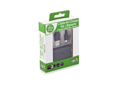 Acc. de jeux vidéo UNDER CONTROL Cable de charge Xbox One 1M Gris + Batterie