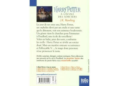 Harry potter t.1 - harry potter à l'école des sorciers