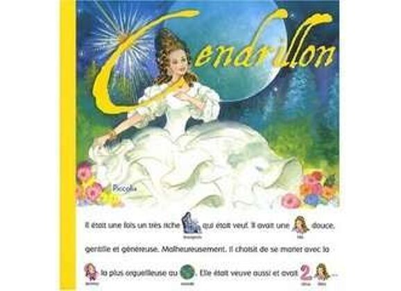 Image Je lis avec des mots et des images - cendrillon
