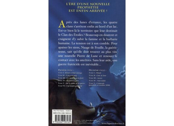 Image La guerre des clans - la dernière prophétie t.4 - nuit étoilée
