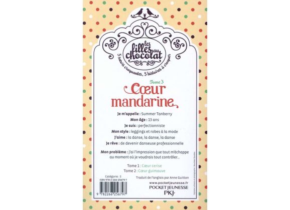 Image Les filles au chocolat t.3 - coeur mandarine