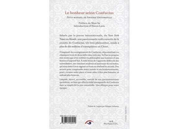 Image Le bonheur selon confucius - petit manuel de sagesse universelle