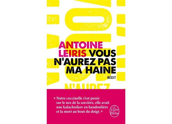 Image Vous n'aurez pas ma haine