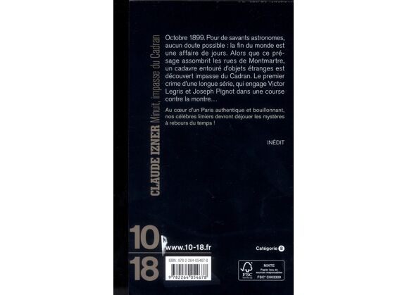 Image Minuit, impasse du cadran - les enquêtes de victor legris