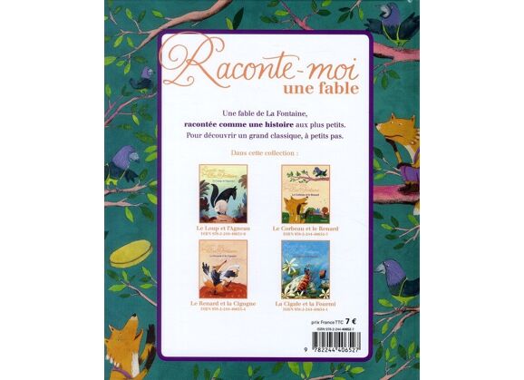 Image Raconte-moi jean de la fontaine : le corbe et le renard