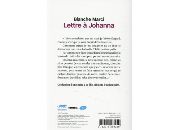 Image Plus belle la vie - lettre a johanna
