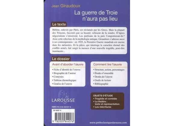 Image La guerre de troie n'aura pas lieu