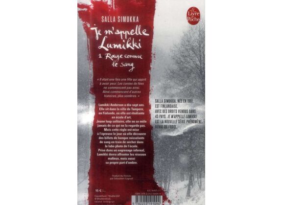 Image Je m'appelle lumikki t.1 - rouge comme le sang