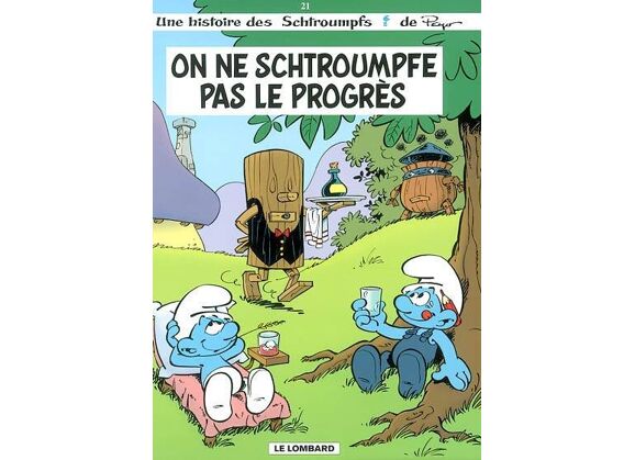 Image On ne schtroumpfe pas le progres