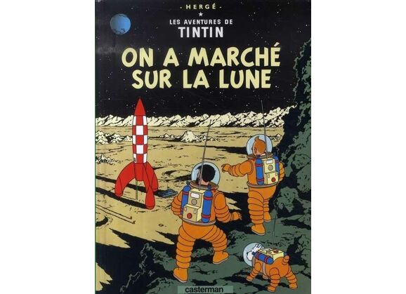 Image Les aventures de tintin t.17 - on a marché sur la lune (petit format)