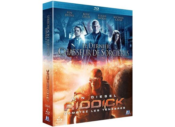 Image Blu-Ray Coffret Vin Diesel : Le Dernier Chasseur De SorciÚre + Riddick - Pack - Blu-Ray