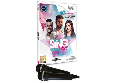 Jeux Vidéo Let's Sing 2018 Hits Français et Internationaux + 2 Micros Wii