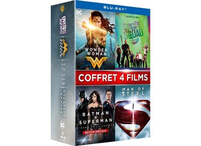 Blu-Ray  Wonder Woman + Suicide Squad + Batman V Superman : L'aube De La Justice + Man Of Steel - Pack - Blu-Ray