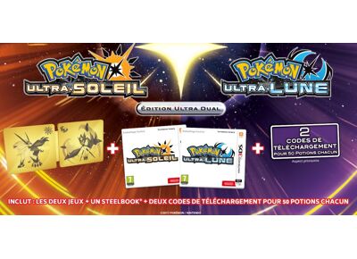 Jeux Vidéo Pokémon Ultra-Soleil et Pokémon Ultra-Lune Ultra Dual Edition Deluxe 3DS