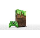 Console MICROSOFT Xbox One S Minecraft Vert Marron 1 To + 1 manette