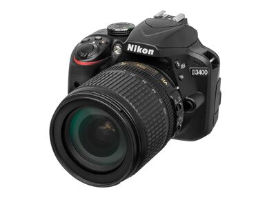 Appareils photos numériques NIKON D3400 + AF-S DX NIKKOR 18-105mm f/3.5-5.6G ED VR Noir
