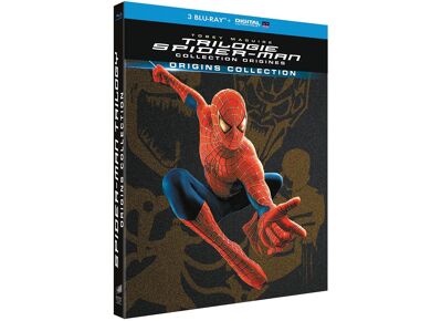 Blu-Ray  Trilogie Spider-Man - Collection Origines : Spider-Man 1 + Spider-Man 2 + Spider-Man 3 - Édition Limitée - Blu-Ray + Blu-Ray Bonus + Digital Ultraviolet