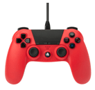 Acc. de jeux vidéo UNDER CONTROL Manette PS4 Filaire Rouge