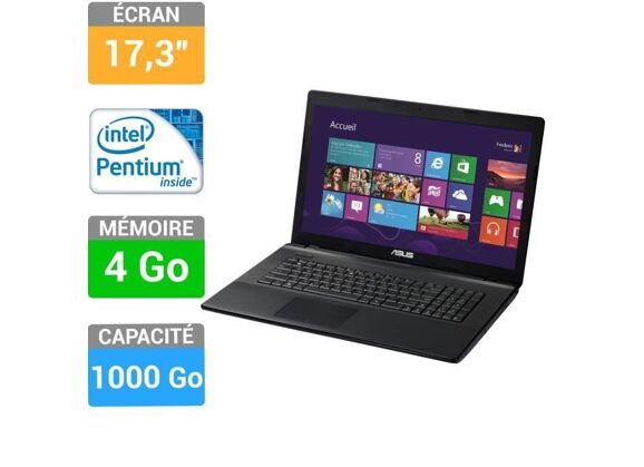 Image Ordinateurs portables ASUS F75A-TY288H Intel Pentium 4 Go RAM 1 To HDD 17,3