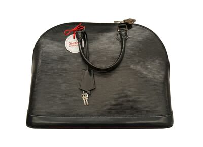 Image Sac à main LOUIS VUITTON Alma GM Porté Main Cuir Épi Noir