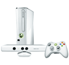 Console MICROSOFT Xbox 360 Slim Blanc 250 Go + 1 manette + Kinect