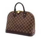 Image Sac à main LOUIS VUITTON Alma Porté Main Cuir Damier Marron