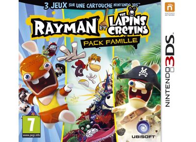 Jeux Vidéo Rayman et Les Lapins Crétins Pack Famille 3DS