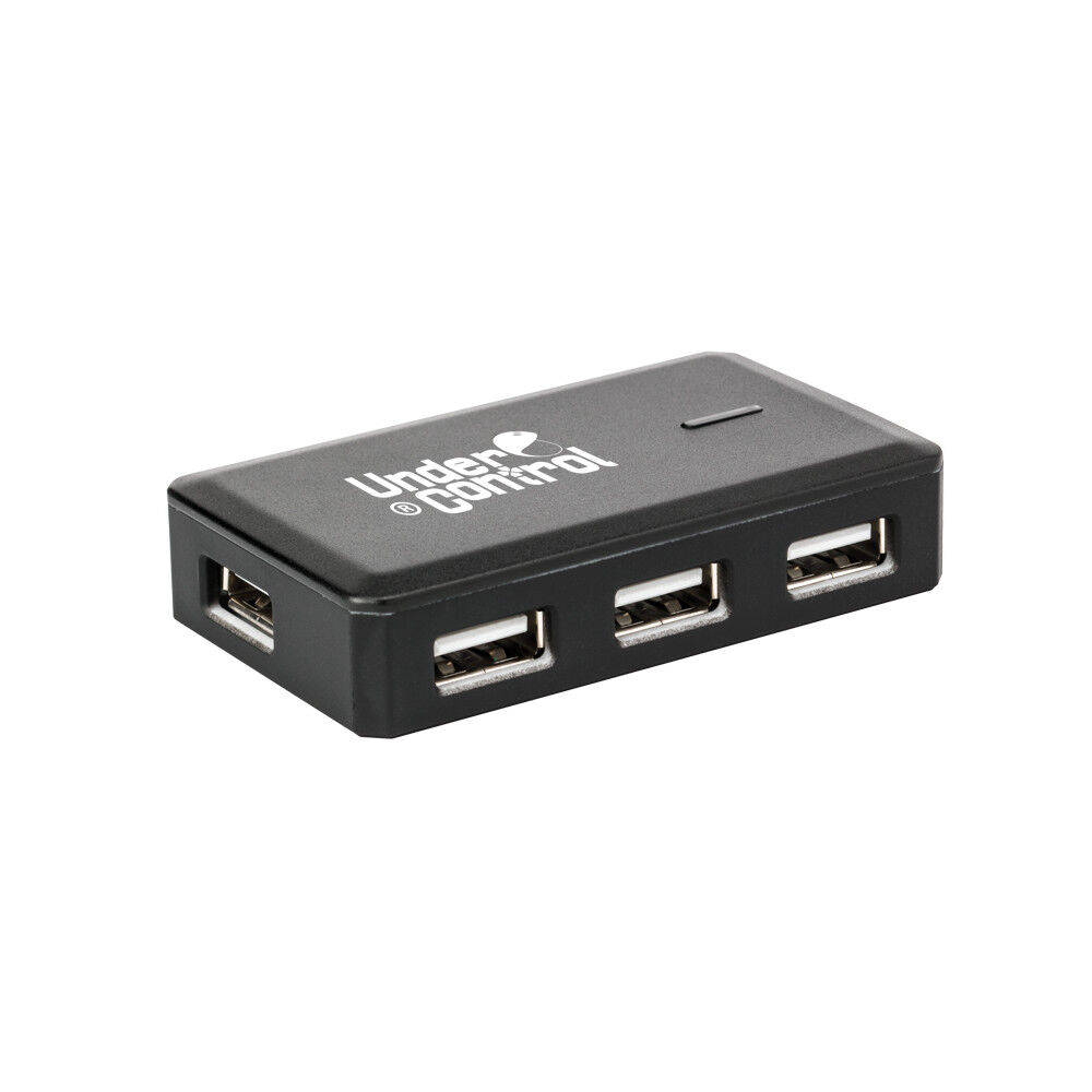 Acc. de jeux vidéo UNDER CONTROL USB Hub PS4 + Adaptateur Secteur