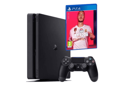 Console SONY PS4 Slim Noir 1 To + 1 manette + FIFA 20