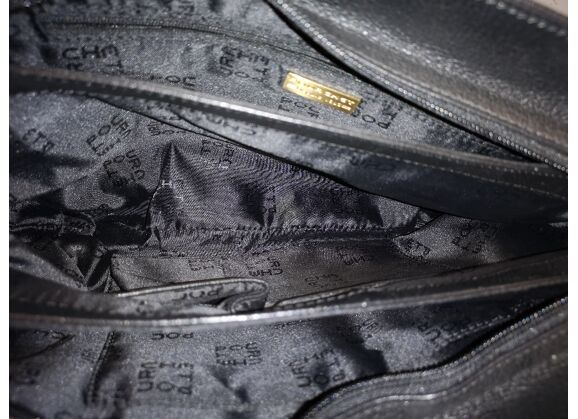 Image Sac à main POURCHET Pochette Cuir Noir