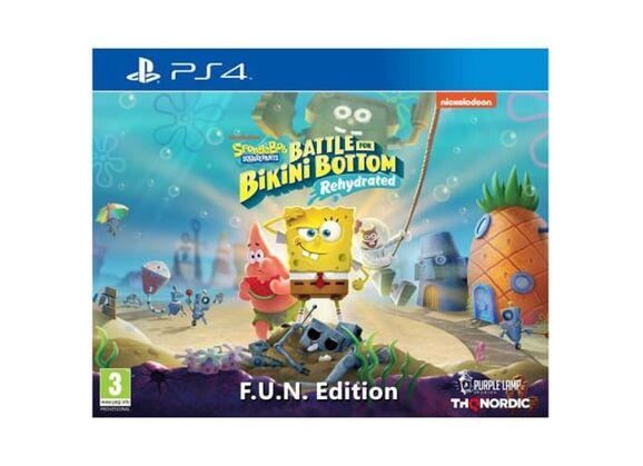 Image Jeux Vidéo Bob l'Eponge Bataille pour Bikini Bottom Réhydraté F.U.N Edition PlayStation 4 (PS4)