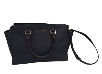 Image Sac à main MICHAEL KORS Selma Porté Croisé Cuir Bleu Marine