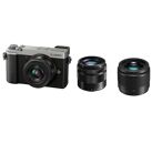 Appareils photos numériques PANASONIC Lumix GX9 Triple Zoom Kit Edition Premium Noir, Argent