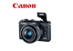 Appareils photos numériques CANON Hybide EOS M100 Noir + EF-M 15-45 mm IS STM Noir