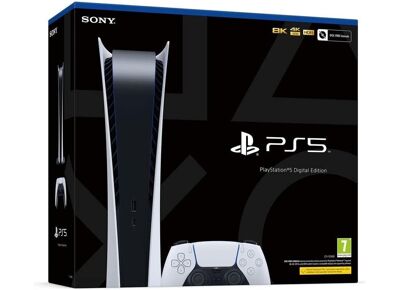 Image Console SONY PS5 Blanc 825 Go Digital Edition + 1 Manette