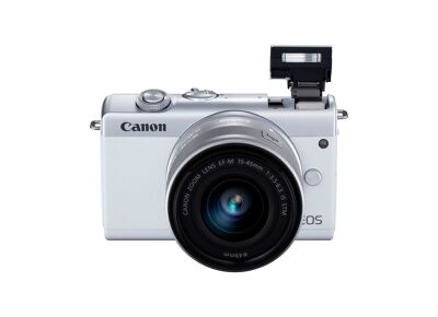 Appareils photos numériques CANON Hybride EOS M10 Blanc + EF-M 15-45 mm f/3.5-6.3 IS STM Blanc