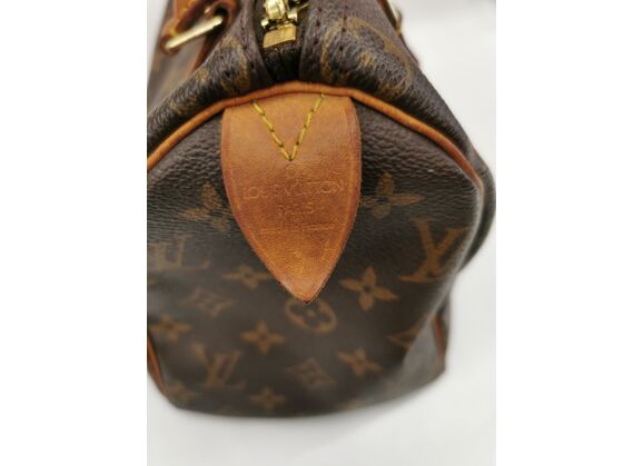 Image Sac à main LOUIS VUITTON Speedy 25 Porté Main Cuir Monogram Marron
