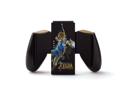 Image Acc. de jeux vidéo POWERA Grip Joy-Con Comfort Zelda Noir Switch