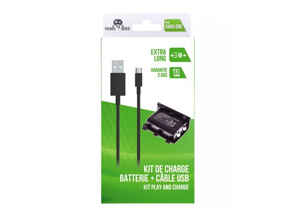 Image Acc. de jeux vidéo FREAKS AND GEEKS Kit Batterie Noir Xbox One