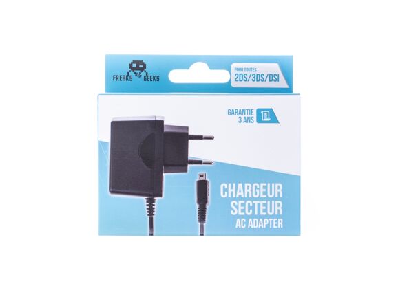 Image Acc. de jeux vidéo FREAKS AND GEEKS Chargeur Filaire Noir 2DS 3DS DSi