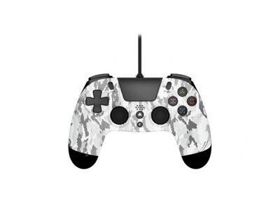 Image Acc. de jeux vidéo GIOTECK Manette Filaire Blanc PS4