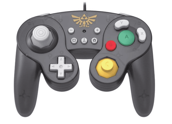 Image Acc. de jeux vidéo HORI Manette Filaire Gamecube Zelda Noir Switch
