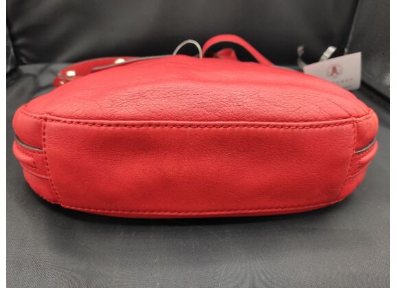 Image Sac à main POURCHET Porté Croisé Cuir Rouge